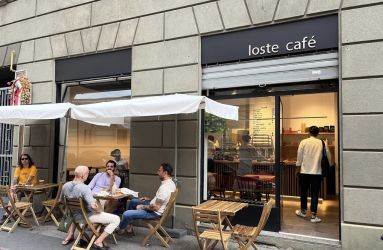 People Drinking espresso in Milan